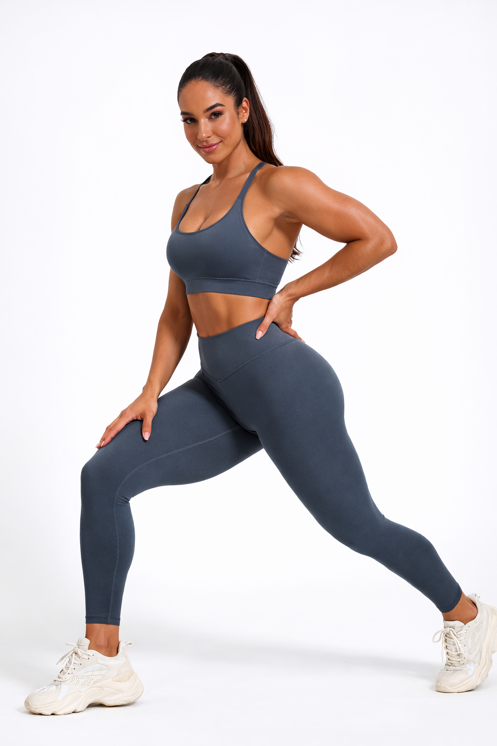 Neutral State Sculpt Navy Blue Gym Leggings