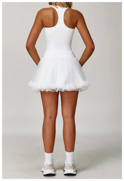 Neutral State Sculpt White Halter Vest
