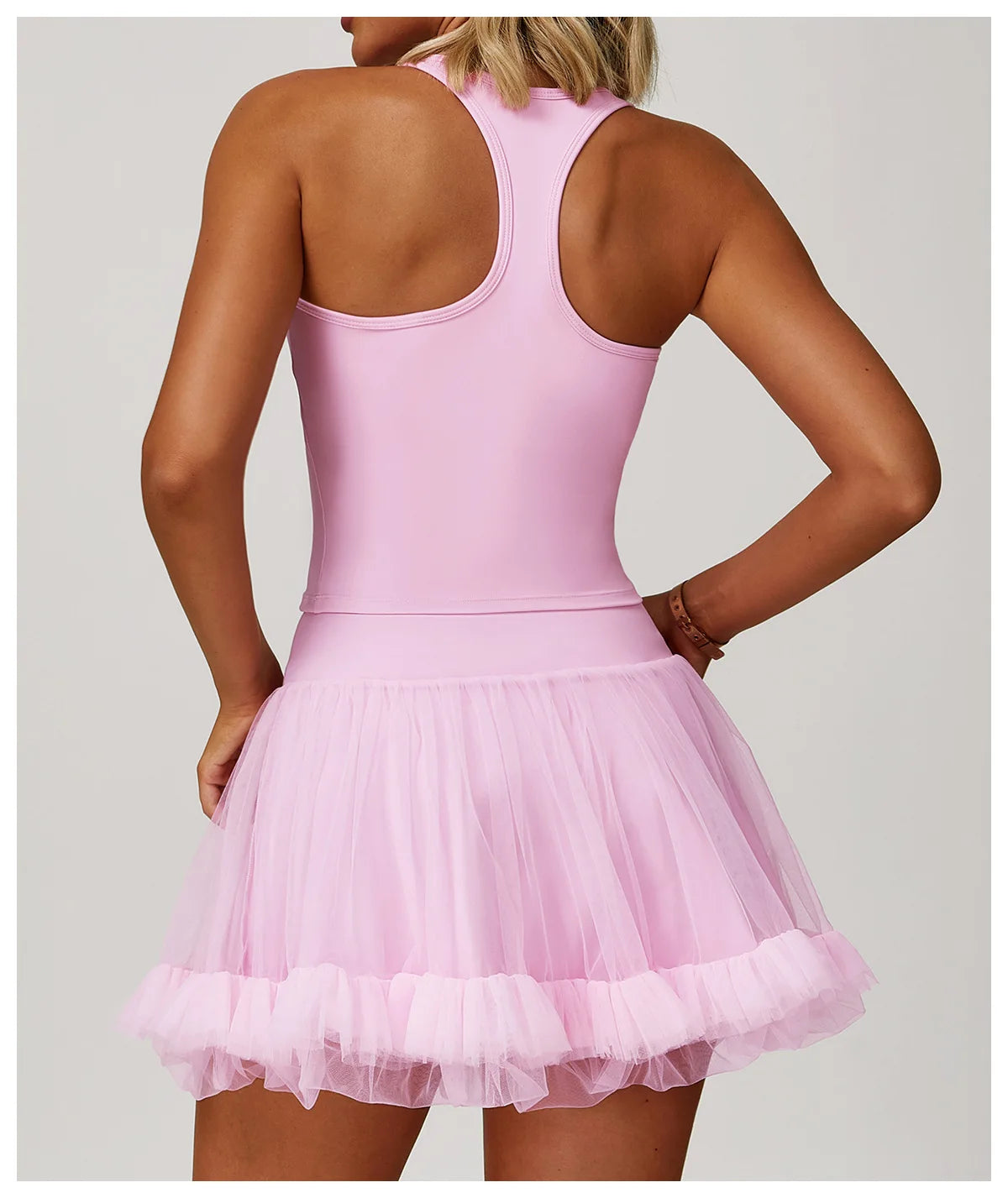 Neutral State Sculpt Pink Halter Vest